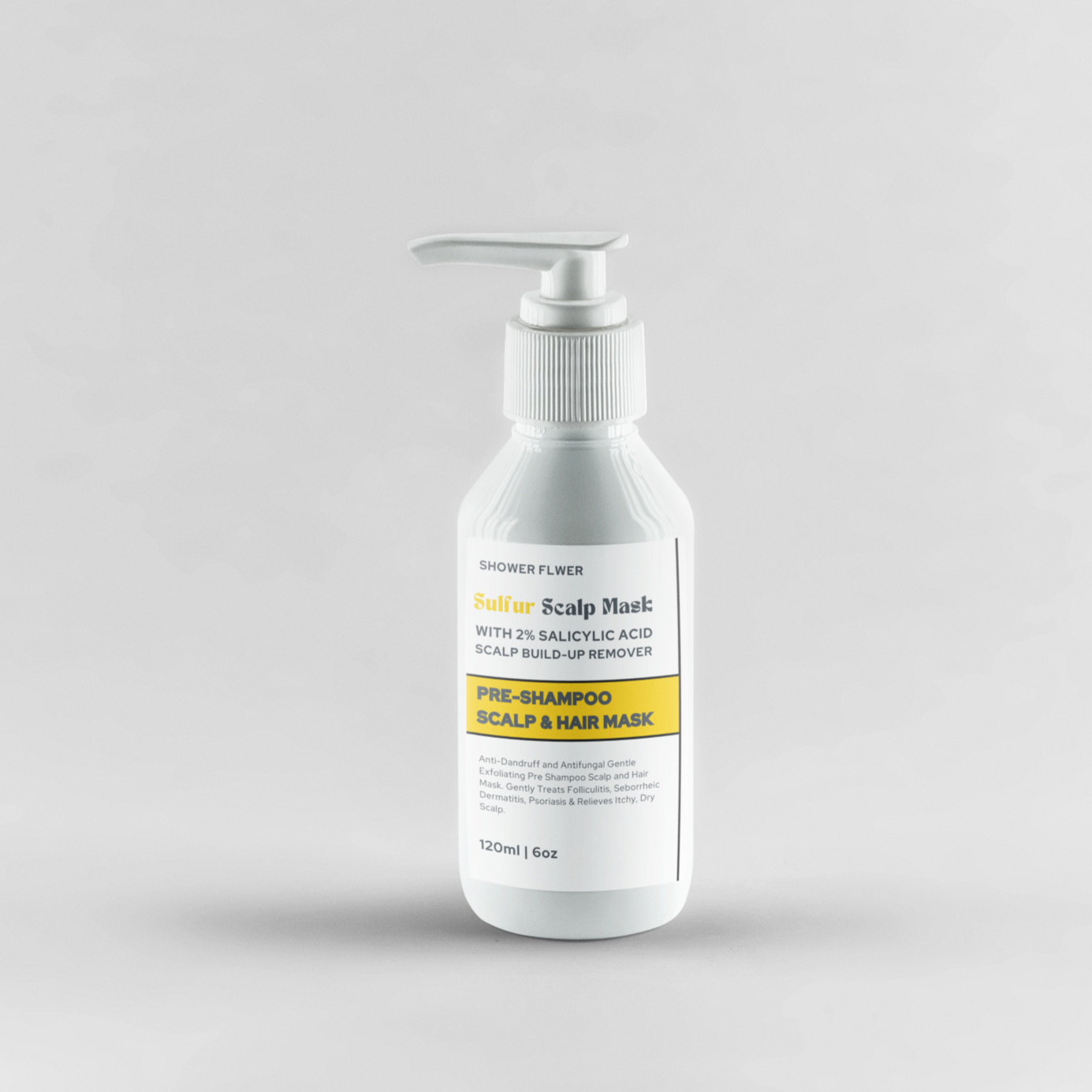 Pre Shampoo Sulfur Scalp Mask With 2% Salicylic Acid For Dandruff and Inflamed Scalp